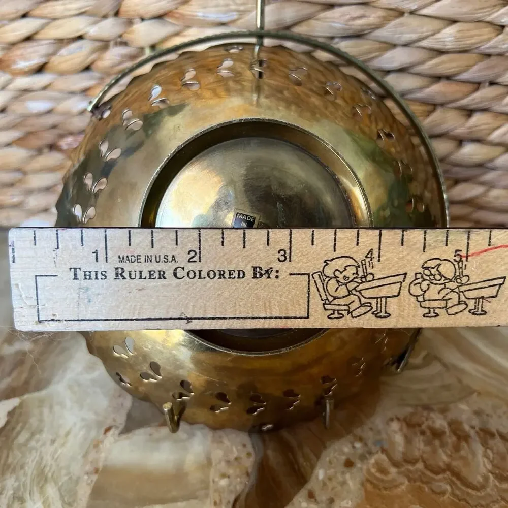 Brass Handled Basket: Made in India